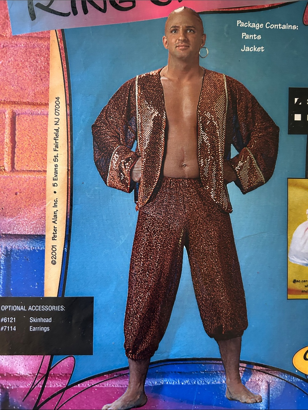 Vintage King of Siam Men costume, Movie The King and I, Men Size Large, Copper